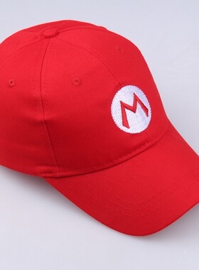 现货超级玛丽mario防晒遮阳帽