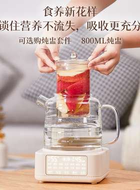 玉习全玻璃养生壶多功能恒温1.8L