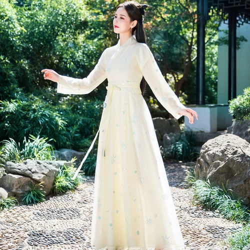 Оригинальное ханьфу, осенний демисезонный костюм, коллекция 2023, китайский стиль