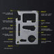 Outdoor multifunctional survival card mini saber card