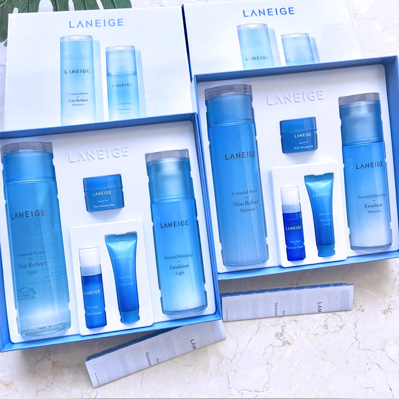 韩国正品兰芝水库凝肌清爽型凝雪盒 晓晓韩妆㎡代购面部护理套装