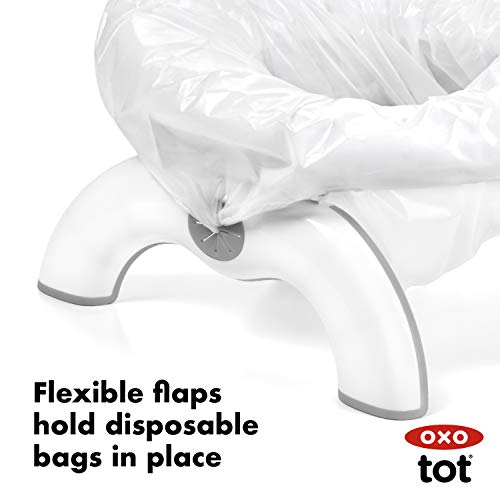 OXO Tot 2-in-1 Go Potty - Gray  1 Count (Pack of 1) - 图2