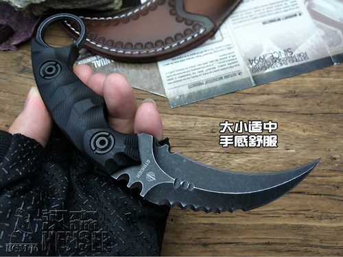 汉森D2爪子刀露营防身刀野外求生高硬度锋利蝎子鹰爪随身爪刀csgo - 图1
