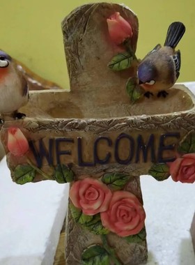 跨境外贸亚马逊出口花园摆件美式庭院毕业树脂装饰摆件一件代发