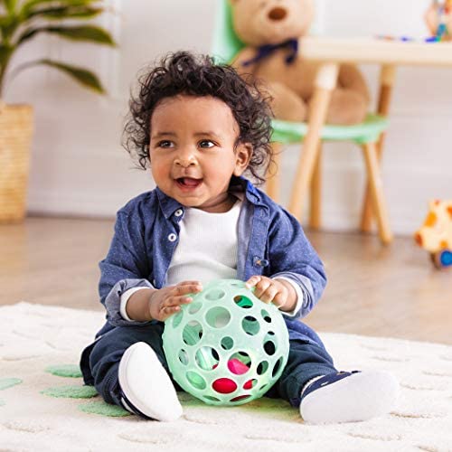 B. toys by Battat Baby Ball – Sensory Light-Up Baby Toy – - 图0