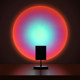 Living room projection sunset sofa atmosphere floor lamp