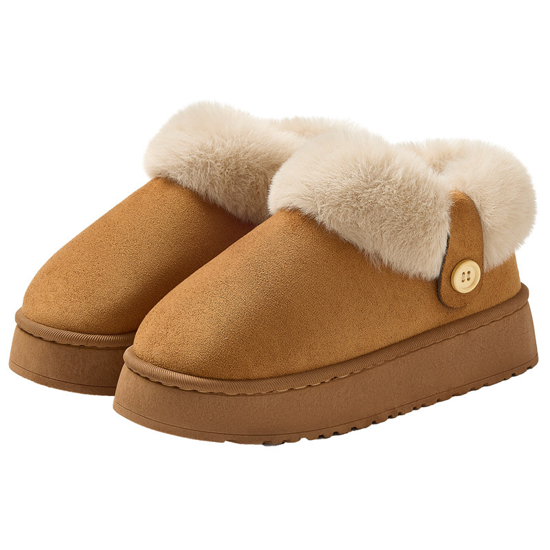 棉拖鞋女款冬季包跟2025新款家居加绒加厚保暖毛雪地靴子女士外穿,淘宝优惠券,粉丝福利购,淘宝优惠卷