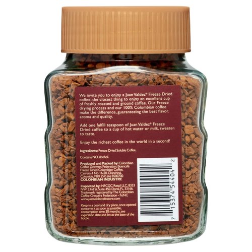 美国进口Juan Valdez胡安帝滋经典哥伦比亚冻干咖啡速溶黑咖啡粉 - 图2