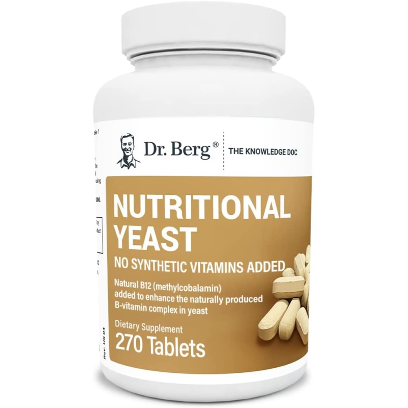 美国直邮Dr.Berg's医生Nutritional Yeast营养酵母片270粒伯格 - 图3