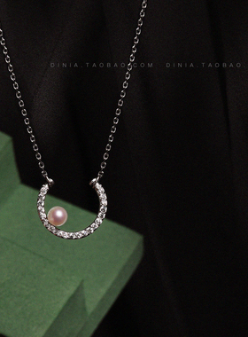 戴妮雅月光原创闺蜜吊坠珍珠项链