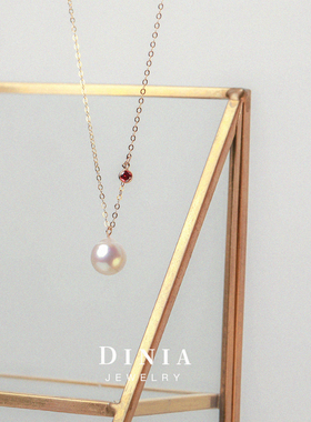 戴妮雅轻奢锁骨链高级感14k包金巴洛克珍珠项链复古宫廷风