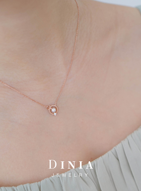 戴妮雅小心意原创925珍珠项链