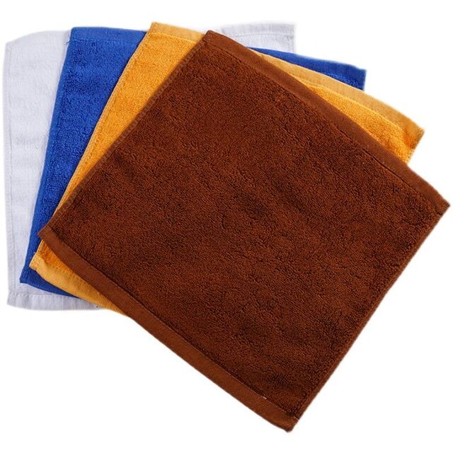 Pure cotton thickened small square towel kitchen catering hotel rag