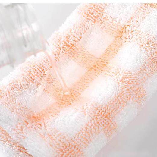 Home use cotton hand towel with lanyard for kindergarten