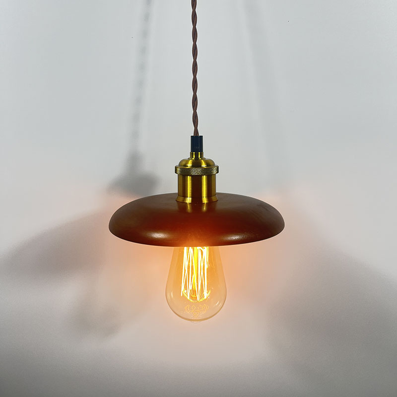 美式复古实木挂灯吊灯店铺装饰民宿卧室服装店吧台床头氛围灯具 - 图3