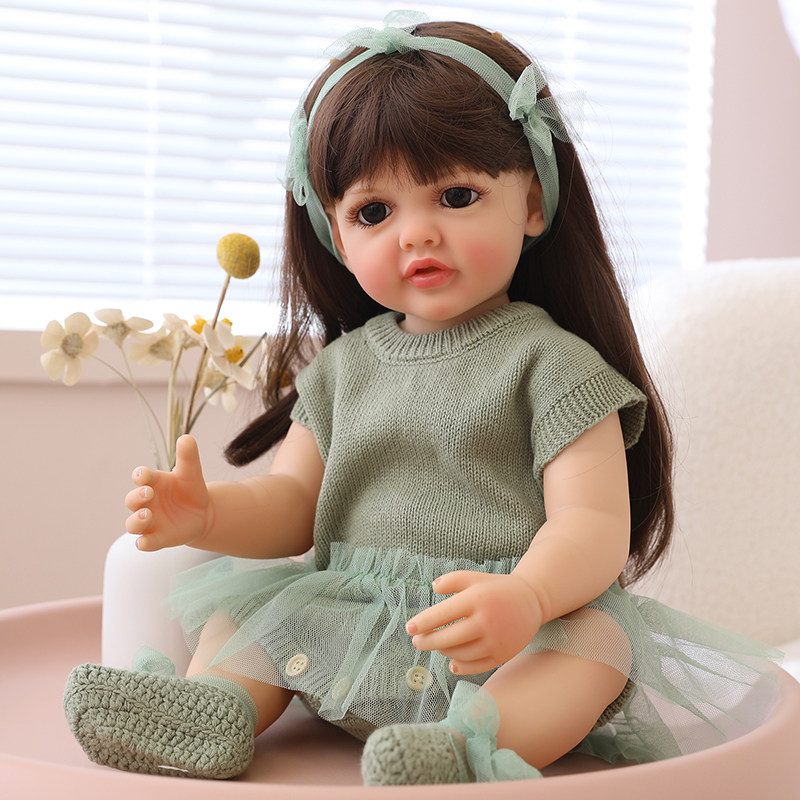 直播仿真重生儿童生日礼物女孩玩具 毛毛兽过家家玩具