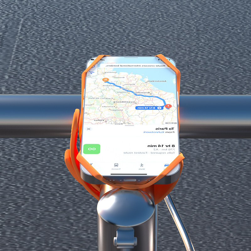 GUB P9硅胶手机绑带手机架车支架自行车山地车公路车把一体把