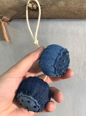 创意牛仔手工莲蓬挂件礼物