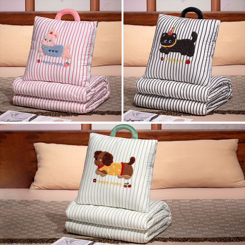 腊肠狗狗抱枕被子两用汽车后排靠枕沙发靠背垫折叠毯子二合一新款,淘宝优惠券,粉丝福利购,淘宝优惠卷