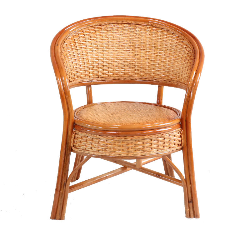 阳台休闲藤椅天然真藤编织椅子老人单人靠背椅咖啡椅通风座椅家用,淘宝优惠券,粉丝福利购,淘宝优惠卷