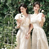 Платье подружки невесты, зимнее вечернее платье, юбка, коллекция 2023, изысканный стиль