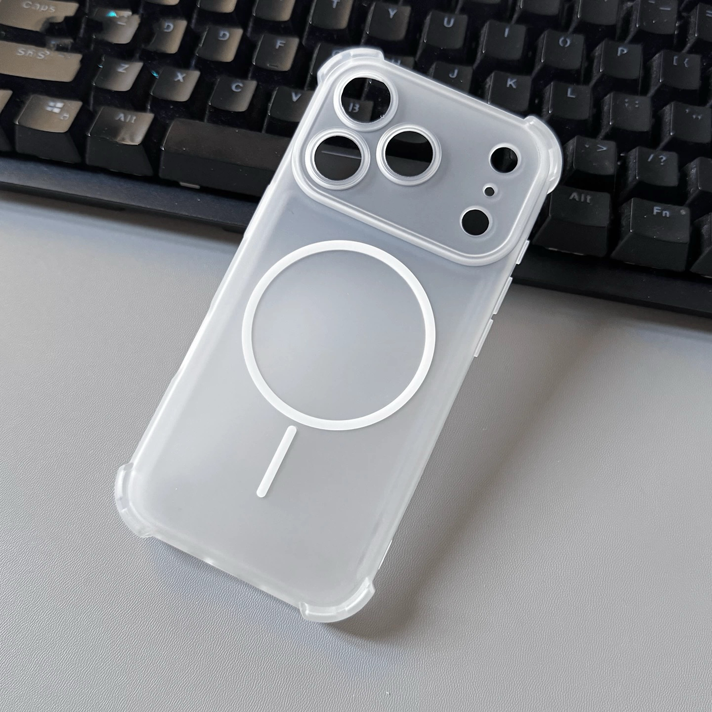 适用17pormax高级感简约马卡龙色磁吸iphone15Pro手机壳苹果16日韩小众14新款13pro磨砂气囊防摔12软硅胶air - 图2