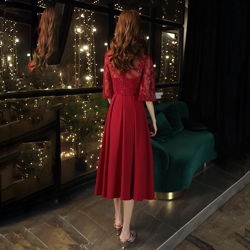 新娘旗袍2020新款中国风红色敬酒服 品莉婚纱礼服/晚装