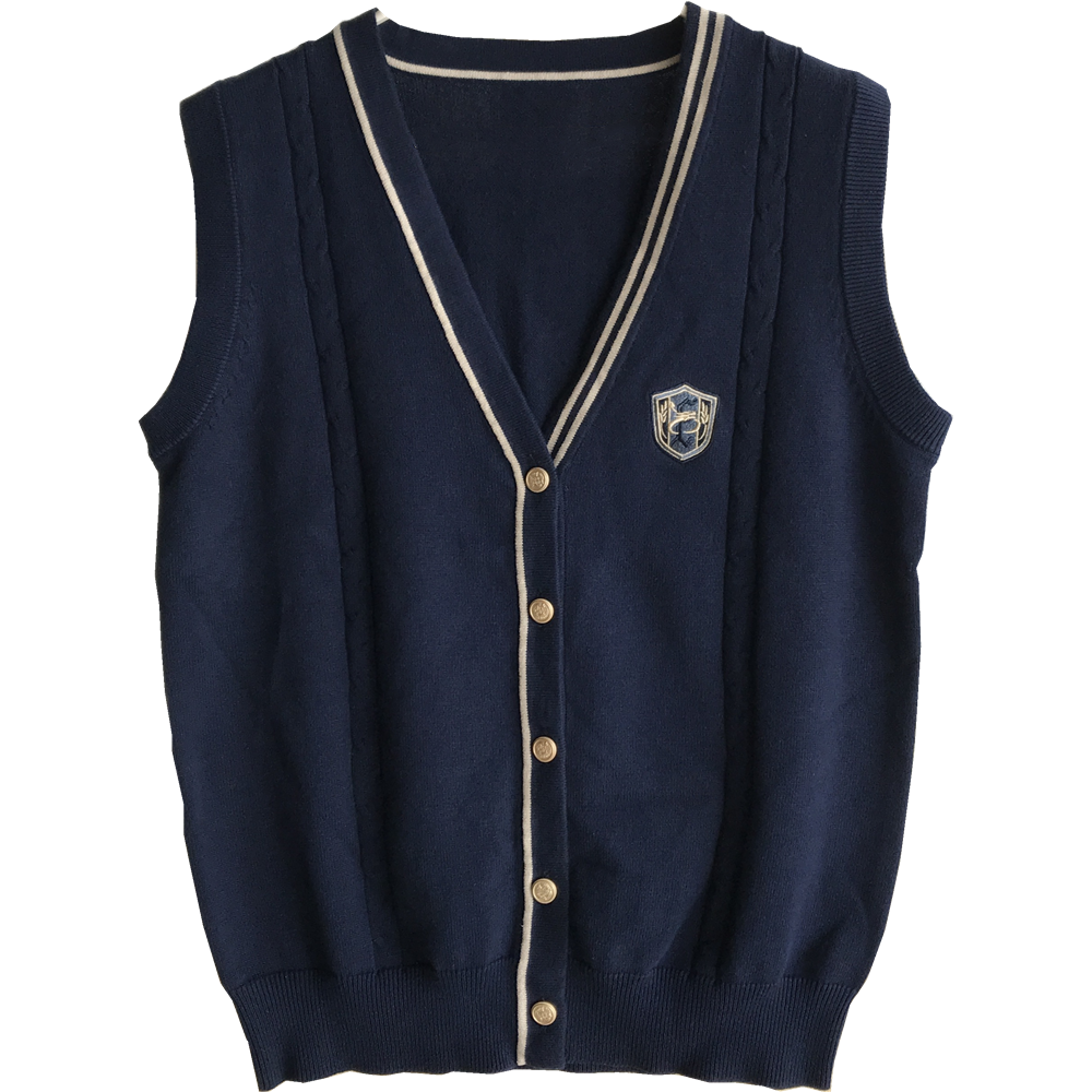 喵丸子jk制服dk秋季新款毛衣马甲背心开衫学院风针织深灰色大码男,淘宝优惠券,粉丝福利购,淘宝优惠卷