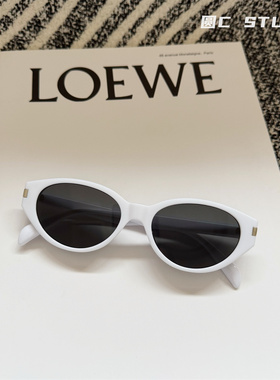 时髦欧美猫眼街拍遮阳墨镜显脸小