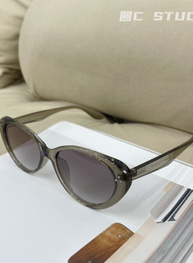 复古猫眼超轻偏光太阳镜可配近视