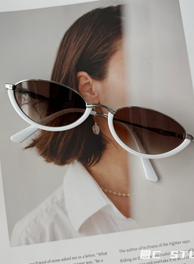 韩版可配近视时尚小框猫眼墨镜女