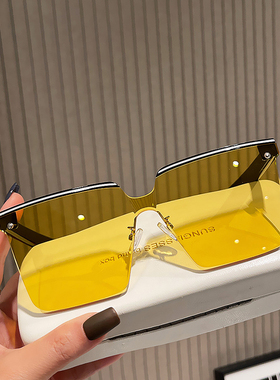 时尚连体镜片太阳镜帅帅的很有型