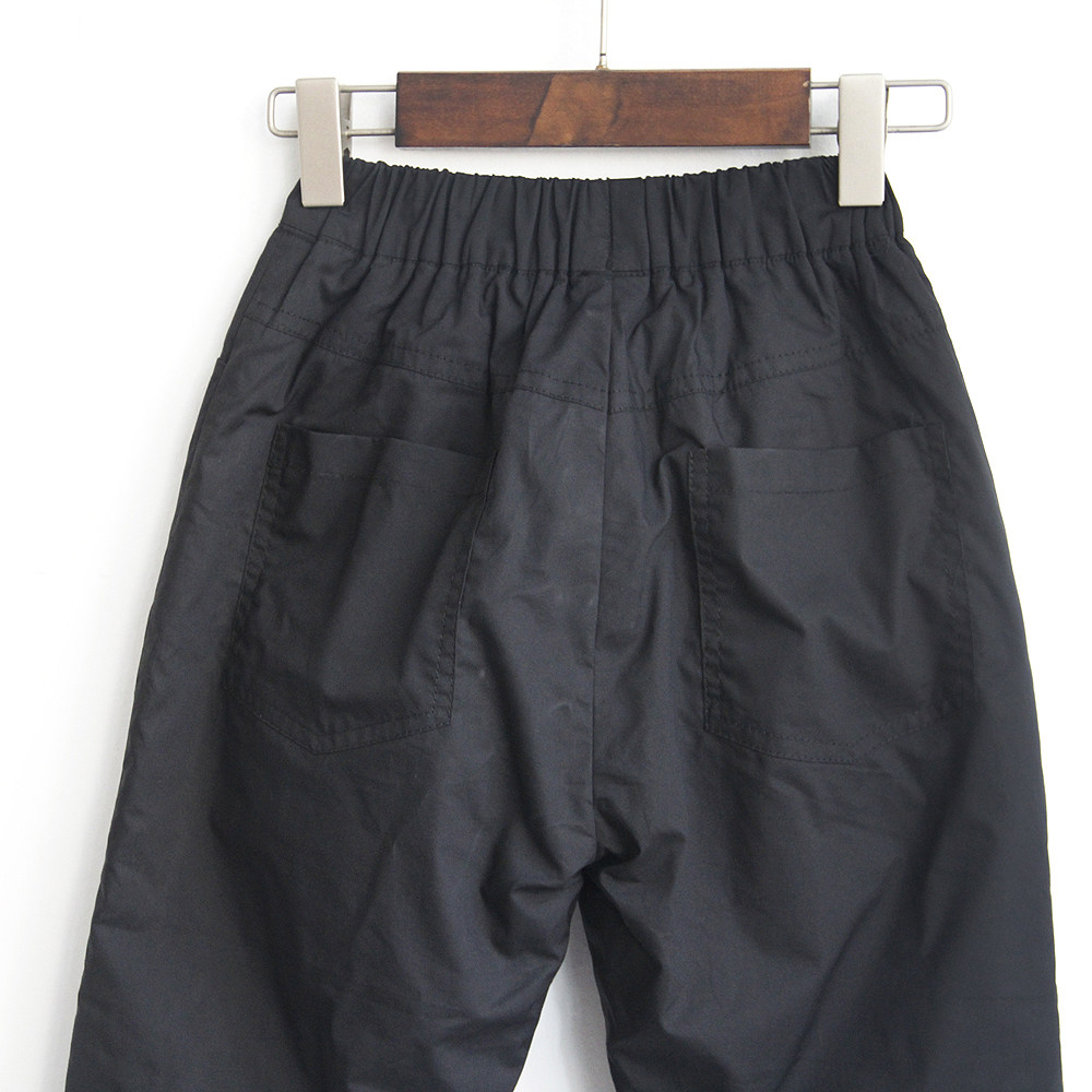 晨童装裤子纯棉休闲裤长裤秋冬款裤子宝宝加厚宽松裤黑色裤