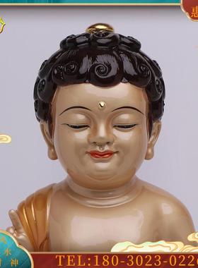 佛台湾纯铜贴金太子佛像释迦牟尼佛浴佛寺院佛堂供奉摆件