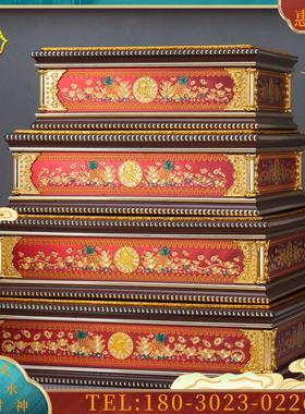 质神像底座四方长方形佛像增高垫叠加底托用品财神观音座