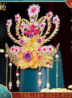 王母娘娘头饰牡丹冠神像佛像