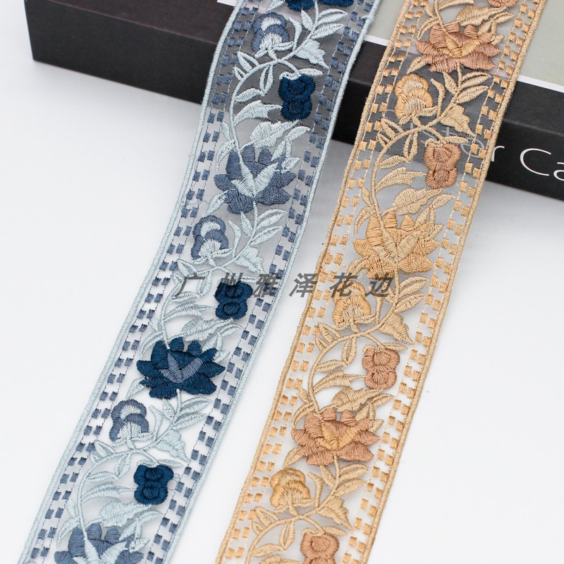 复古民族风刺绣花边辅料 中国风绣花条码diy服装汉服领口配饰织带,淘宝优惠券,粉丝福利购,淘宝优惠卷