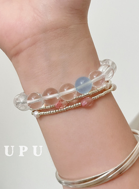 原创手工手链PUPU米珠简约百搭