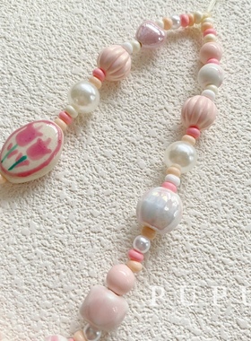 手工串珠陶瓷原创手工百搭女