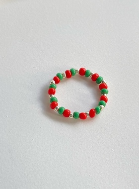 手工戒指串珠原创小众女