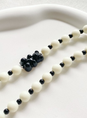 情侣串珠亚克力原创情侣