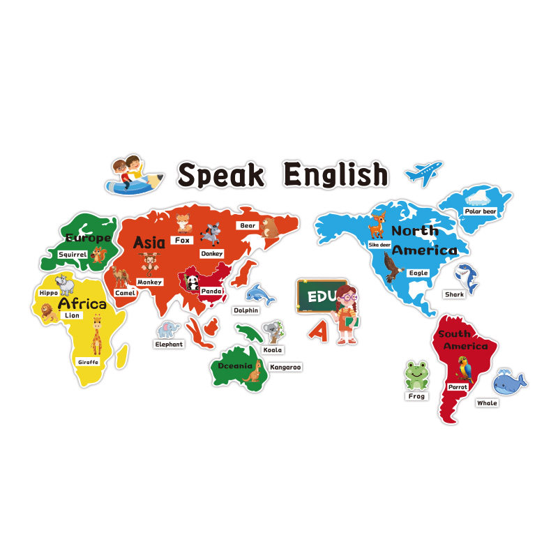 英语教室布置装饰世界地图墙贴教育培训机构班级文化墙幼儿园环创,淘宝优惠券,粉丝福利购,淘宝优惠卷