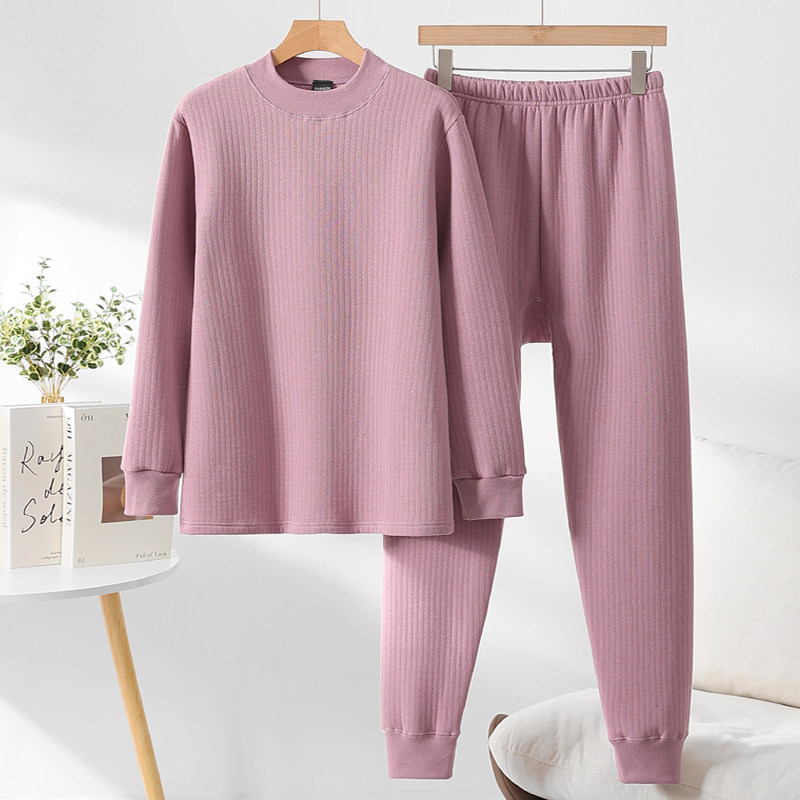 中老年女士薄款三层保暖内衣套装夹棉纯棉厚秋衣秋裤老人薄棉衣裤,淘宝优惠券,粉丝福利购,淘宝优惠卷