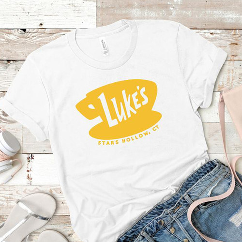 Luke's Stars Hollow Diner T-Shirt Gilmore Girls吉尔摩女孩T恤 - 图2