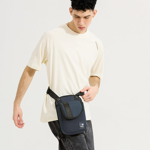 新款男士户外腰包多功能骑行腿包运动百搭单肩斜挎包小背包旅行包 - 图1