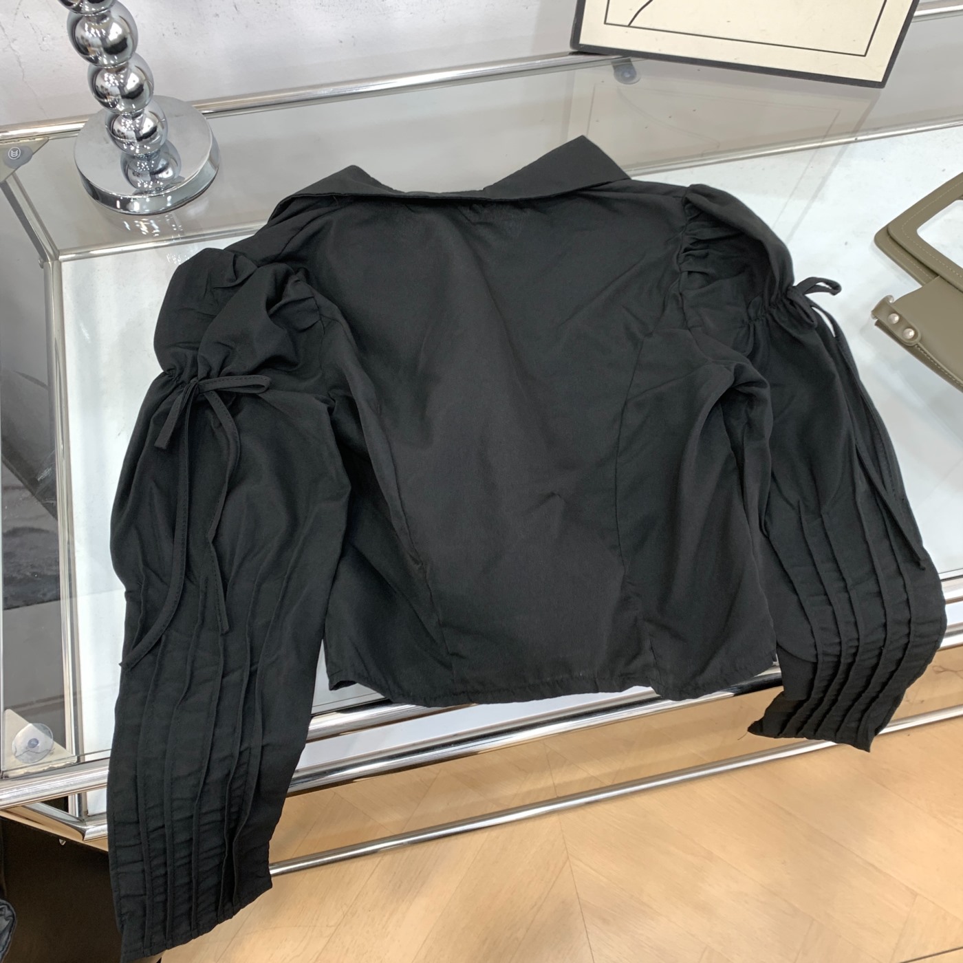 衬衫秋季短款小众时尚新款通勤单排扣小个子上衣女 I#28 - 图2