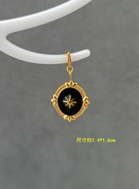 钛钢镀金万能扣可拆卸吊坠