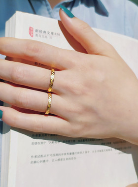 HuoTing钛钢高保色戒指防过敏