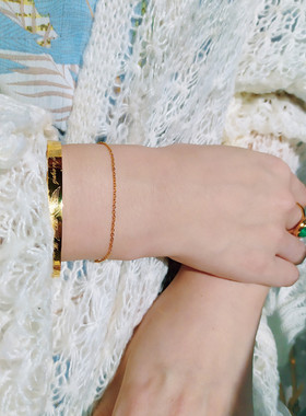 HuoTing情侣钛钢高保色手链简约