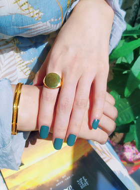 超复古欧美冷淡风戒指环中食指